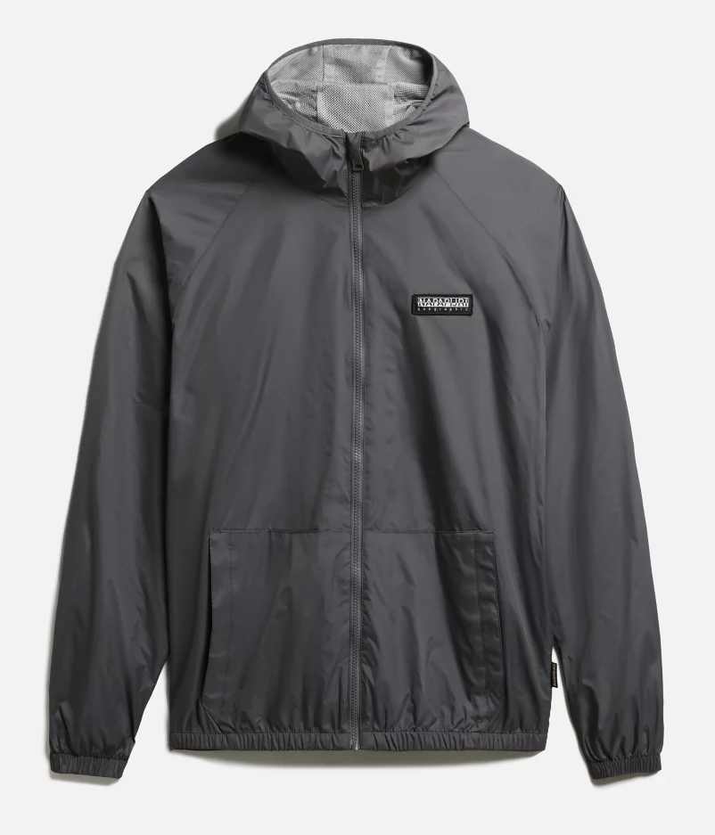 Napapijri A-Morgex Hooded Zip Jacket in Volcano