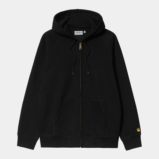 Carhartt WIP Zip Hooded Chase Jacket Black