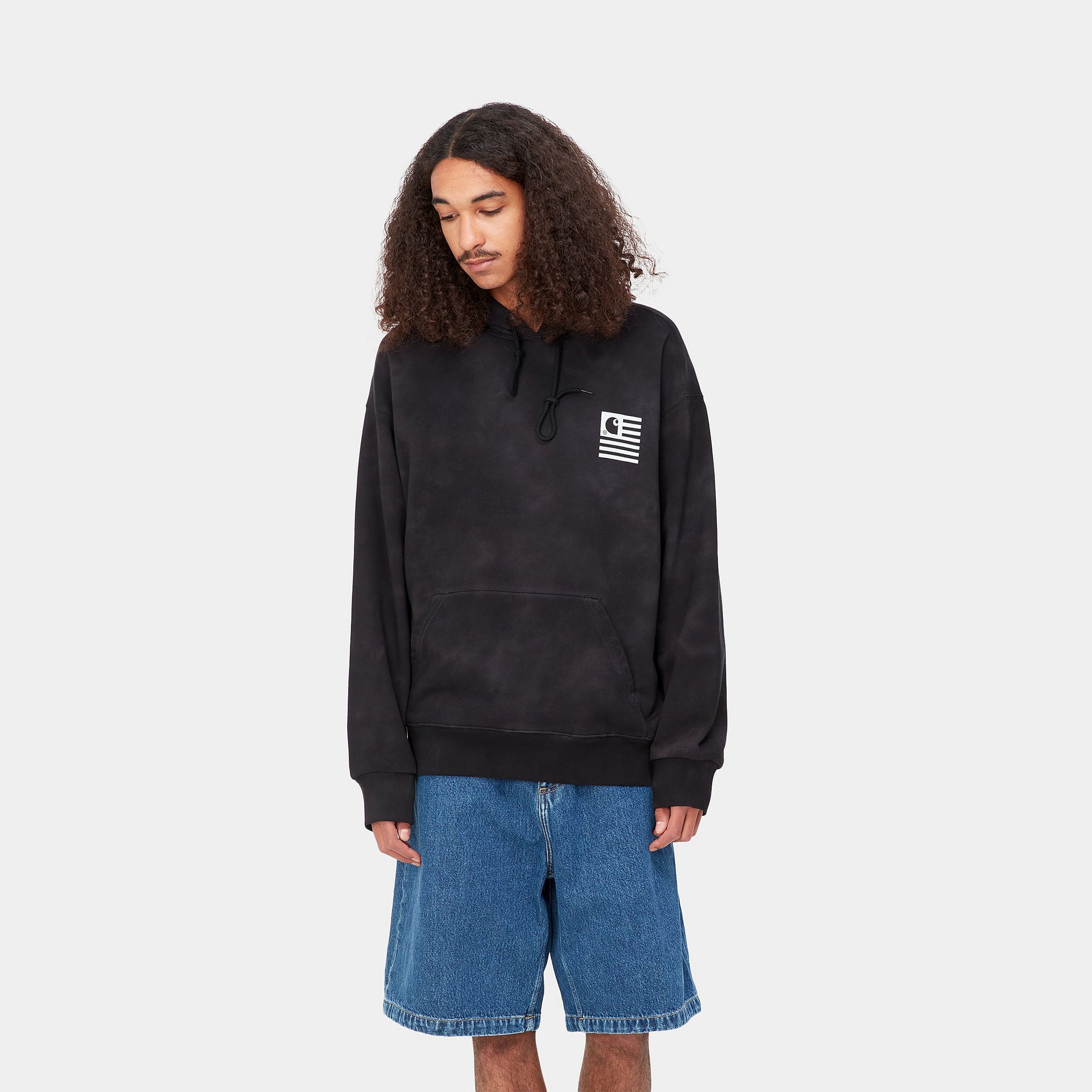 Carhartt WIP Hooded Chromo Sweat Black Chromo/White – Inocencia