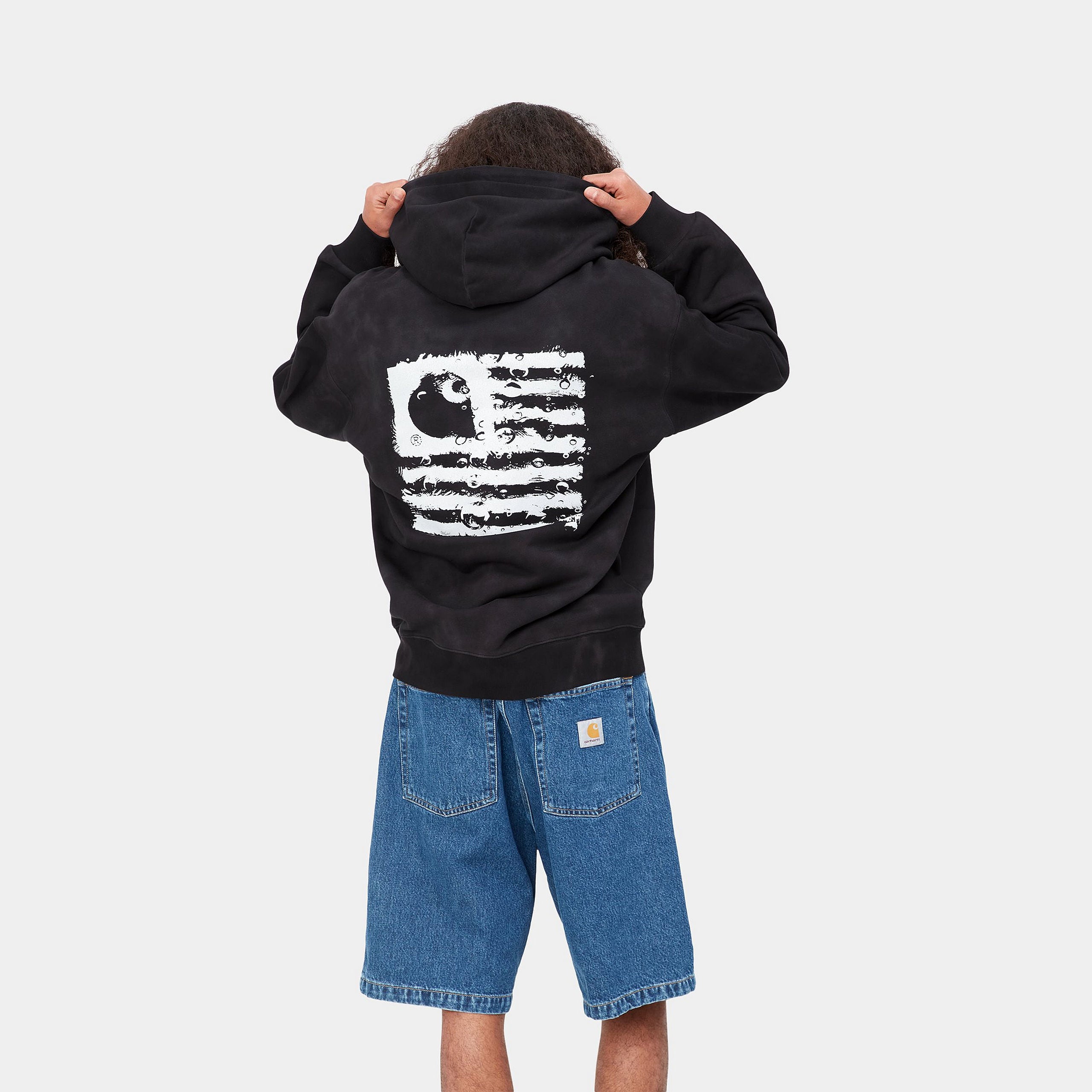 Carhartt WIP Hooded Chromo Sweat Black Chromo/White