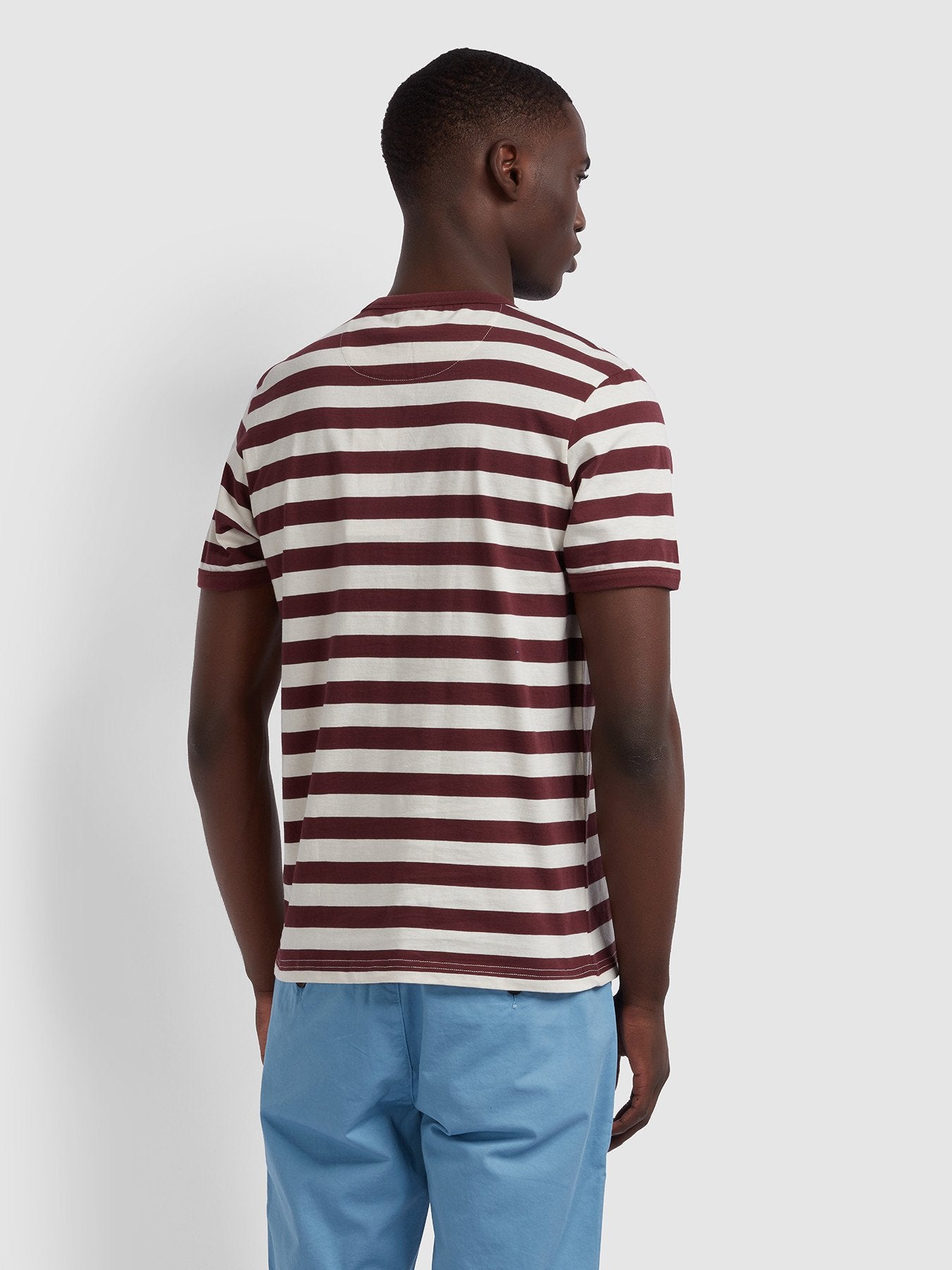Farah Belgrove Striped T-Shirt in Farah Red