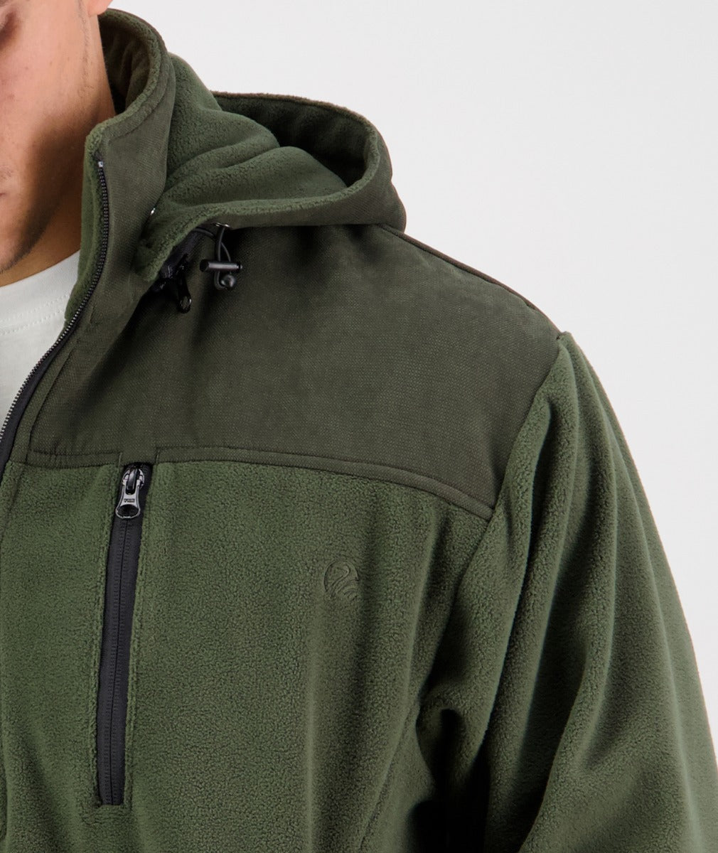 Swanndri High Rock Pullover Fleece Olive Green