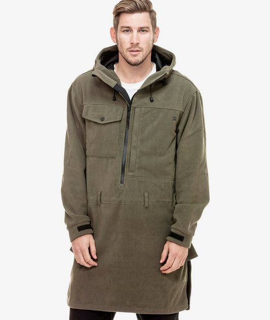 Swanndri Tundra Fleece Anorak Forest Green