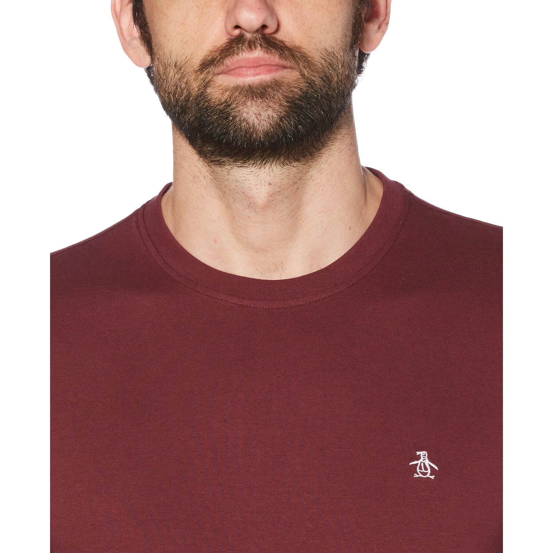 Original Penguin Pin Point T-Shirt in Tawny Port