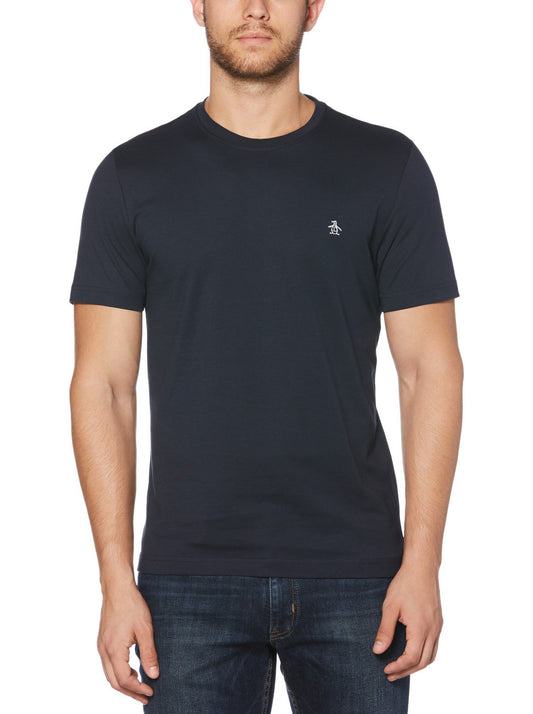 Original Penguin Pin Point T-Shirt in Dark Sapphire